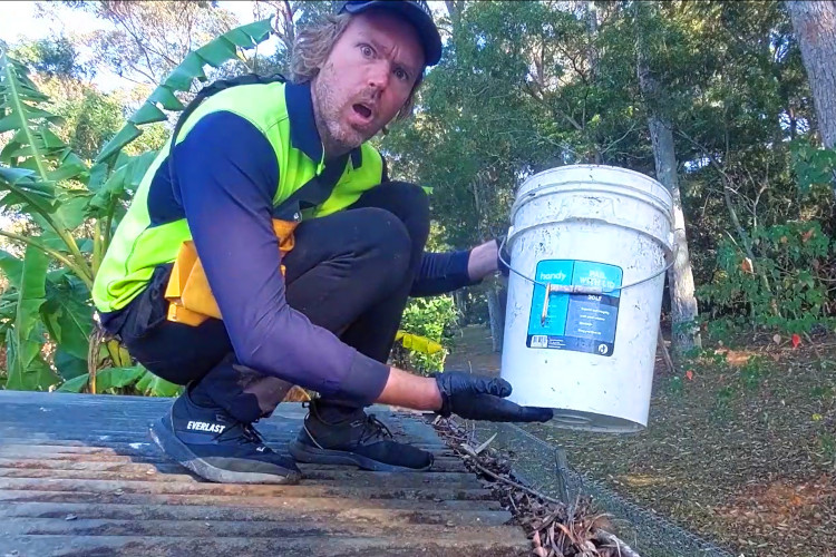 
narooma Gutter cleaning solidifies the importance of a bucket`s presence.