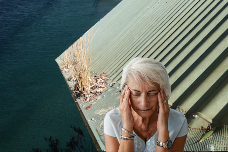 
Gutter Guard Disappointment: Woman`s Startled Reaction in narooma